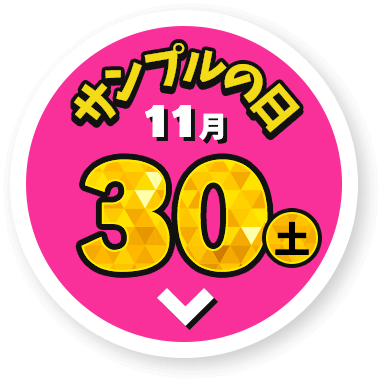 11/30（土）サンプルの日