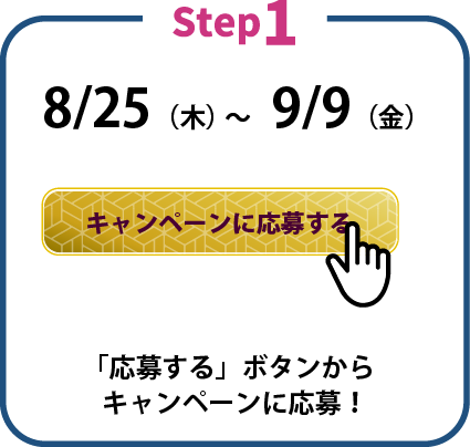「応募する」ボタンからキャンペーンに応募！