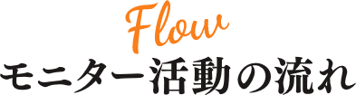 モニター活動の流れ