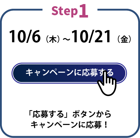 「応募する」ボタンからキャンペーンに応募！