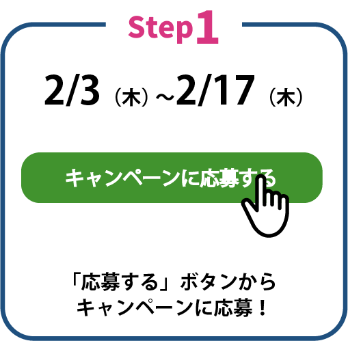 「応募する」ボタンからキャンペーンに応募！