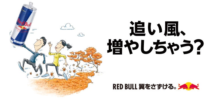 ハードな予定も飛ばしてく？ RED BULL 翼をさずける。