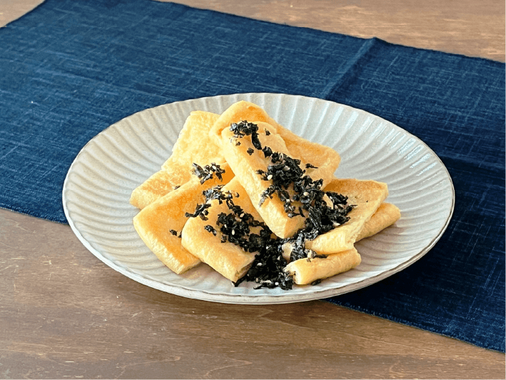 焼き油揚げのねぎ生姜（生姜香るねぎ塩味）