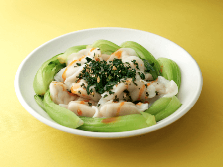 ザクザクわかめの水餃子（生姜香るねぎ塩味）