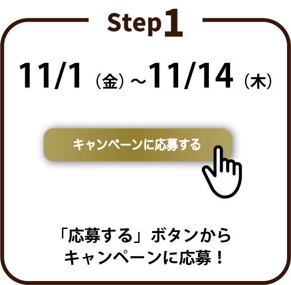 Step1 「応募する」ボタンからキャンペーンに応募!