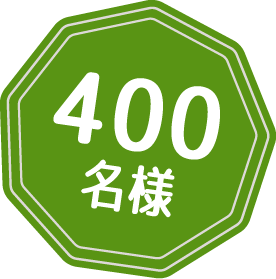 400名様