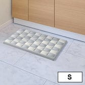 [Sサイズ(46×34cm)/グレー]karari 珪藻土フィットタイルバスマット