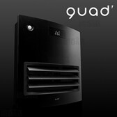 [ブラック] QUADS(クワッズ)/自動ルーバー機能付 大風量セラミックヒーター 「ムービングヒート」/QS101BK