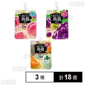 たらみ おいしい蒟蒻ゼリー 150g 3種×6個 計18個セット (ぶどう・ピーチ・北海道メロン)