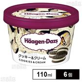 [冷凍]ハーゲンダッツ ミニカップ クッキー＆クリーム 110ml×6個