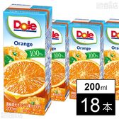 雪印メグミルク Doleオレンジ100％ 200ml×18本