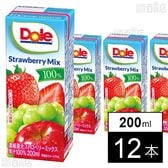 雪印メグミルク Dole ストロベリーミックス 200ml×12本