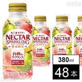 不二家 ネクタースパークリング 白桃＆ラ・フランス ボトル缶 380ml