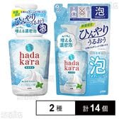 hadakara(ハダカラ)泡で出てくるボディソープ ひんやり クールアクアミントの香り 本体 530ml / つめかえ用 420ml