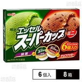 [冷凍]明治 エッセル スーパーカップ ミニ 抹茶・チョコクッキー 480ml×8箱