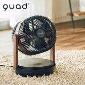 【ブラックウッド】QUADS(クワッズ)/ツインブレード3D DCサーキュレーター「デュオエアDC」(前後の2枚羽根/衣類乾燥モード/12段階切替)/QS507BW 