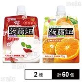 クラッシュタイプの蒟蒻畑 杏仁ミルク 150g / 温州みかん味 150g