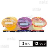 [冷蔵]茨城乳業 アソートフルーツゼリー (70g×3個入)×12パック