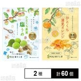 南信州菓子工房 ひとくち果実塩うめ 20g / ひとくち清見オレンジ 24g