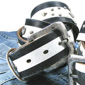 【TG-06WH】ヴィンテージ本革スタッズベルト