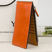 【オレンジ】大容量カード入れ財布