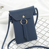 【ネイビー】PU miniスマホポーチ