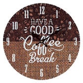 【COFFEE BEANS&BAG】モチーフクロック shopシリーズ 33cm壁掛け時計