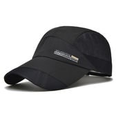 【ブラック】通気性抜群スポーツキャップ