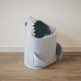 【ライトグレー】折りたたみフェルトストレージ「shark（シャーク）」