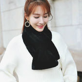 【ブラック】フェイクファーマフラー