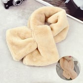 【ベージュ】フェイクファーマフラー