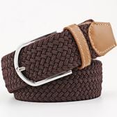 【コーヒー】ゴムメッシュベルト  無段階 伸びる ストレッチ ゴムベルトメッシュ 男女兼用