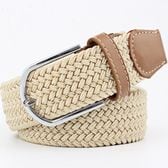 【ベージュ】ゴムメッシュベルト  無段階 伸びる ストレッチ ゴムベルトメッシュ 男女兼用