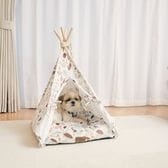 【スクエア×ホワイト】Pet Tipi tent – ペットティピーテント –