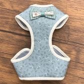 グレー×ボタニカル【Lサイズ】リード付きペットハーネス