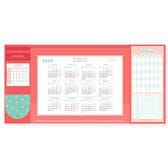 【チェリーピンク】デスクマット　スマホスタンド付き　マット 机　仕事 便利 デスクワーク