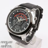 アナデジ時計 アナログ&デジタル クロノグラフ 防水時計 HPFS1819-SVBK メンズ腕時計