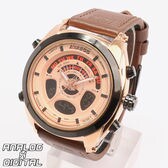 アナデジ時計 アナログ&デジタル クロノグラフ 防水時計 HPFS1819-PGD メンズ腕時計