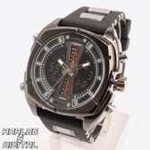 アナデジ時計 アナログ&デジタル クロノグラフ 防水時計 HPFS9501-BKBK メンズ腕時計