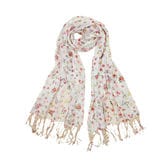 【マルチ花柄】UVカット多色小花柄リネンストール