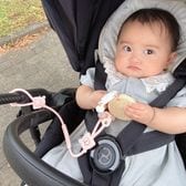 【ピンク】おしゃぶりホルダー 1本 シリコン トイストラップ おしゃぶり ベビー ストラップ クマ