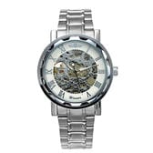 自動巻き腕時計 透かし彫りが美しいスケルトン腕時計 ATW013-SVWH メンズ腕時計