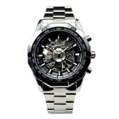 自動巻き腕時計 重厚なビックケース スケルトン腕時計 ATW025-BLK メンズ腕時計