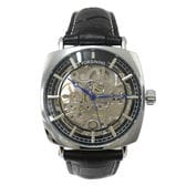 自動巻き腕時計 ATW043-SVBK スクエアケース フルスケルトン腕時計 ピンクゴールドケース