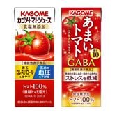 カゴメ トマトジュース 食塩無添加200ml・あまいトマト GABA＆リラックス195ml