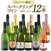 【6種×各2本】シャンパン製法 のみ 辛口 スパークリングワイン 12本 セット [W]