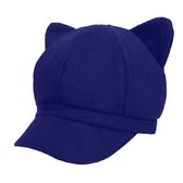 【ダークネイビー】猫耳 かわいい レディースキャスケット 帽子