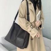 【ブラック】男女兼用ナイロンショルダー