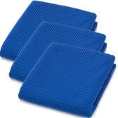 【サファイアブルー×3枚セット】熱中症対策にひんやりクールタオル