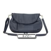 【Lサイズ/ネイビー】口折れ2wayショルダーバッグ